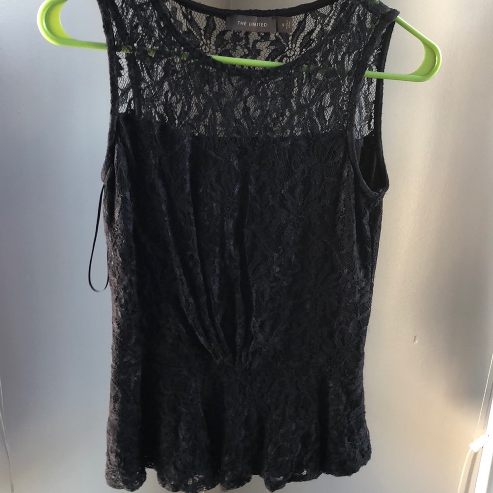 The Limited lace peplum top